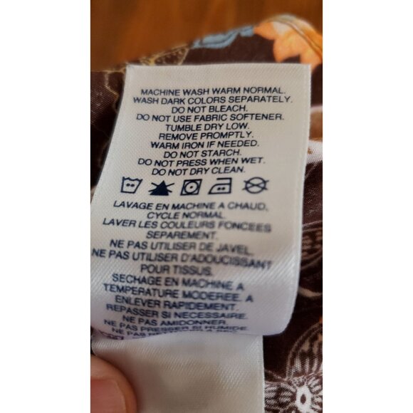 Lands End Womens No Iron Supima Cotton Floral Button-Up Shirt Size 4 - Picture 8 of 10